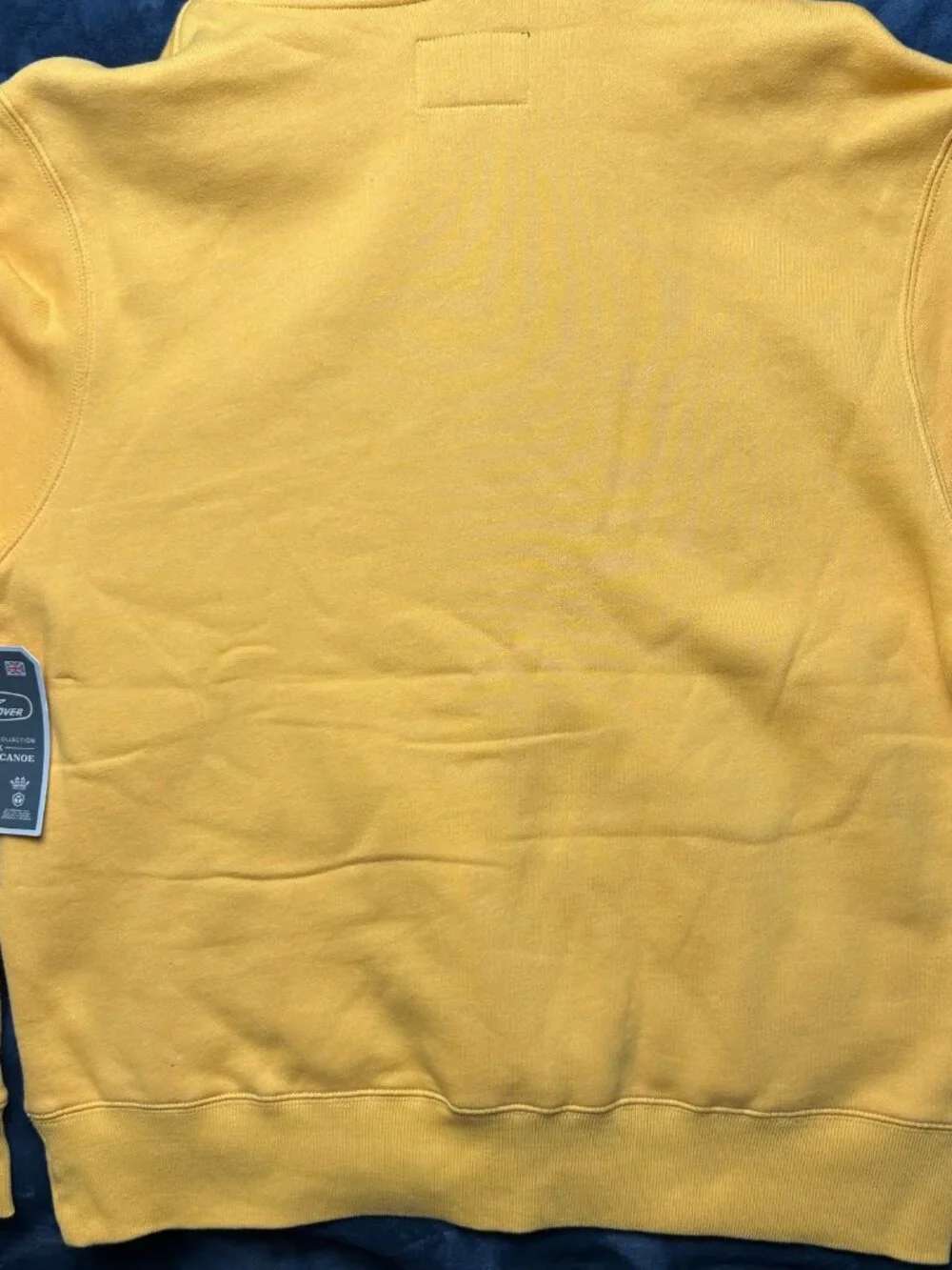 Mens Land Rover X Red Canoe Heritage Pullover Hoody L Yellow Graphic Logo - Picture 8 of 8